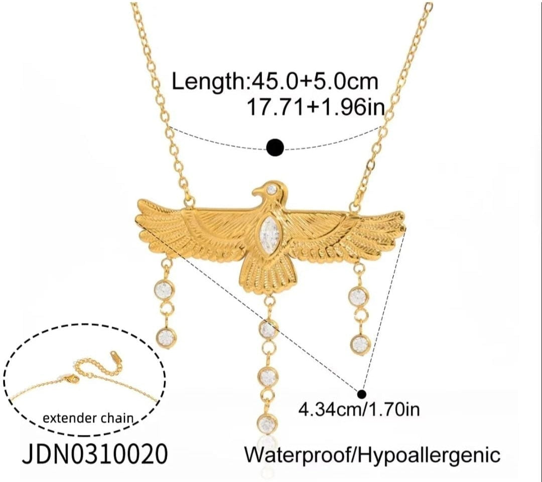 Aurelia Winged Pendant Necklace