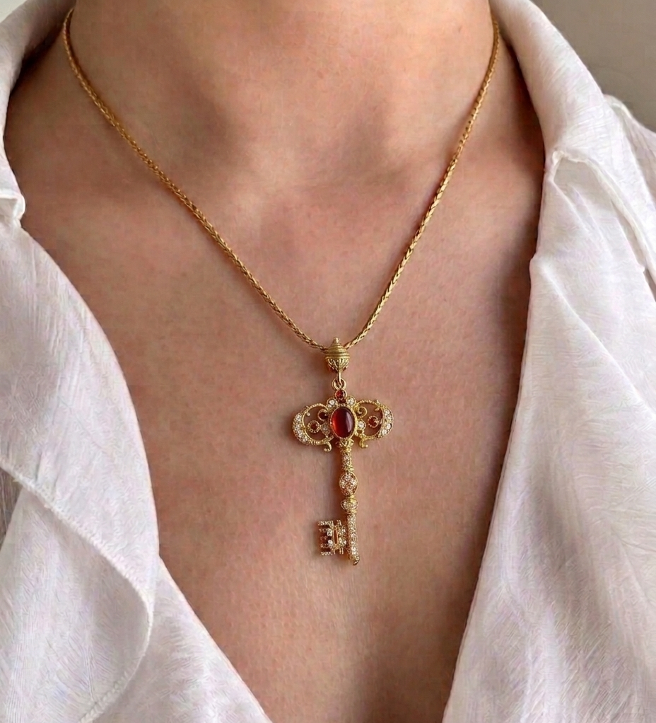 Imperial Key Pendant Necklace