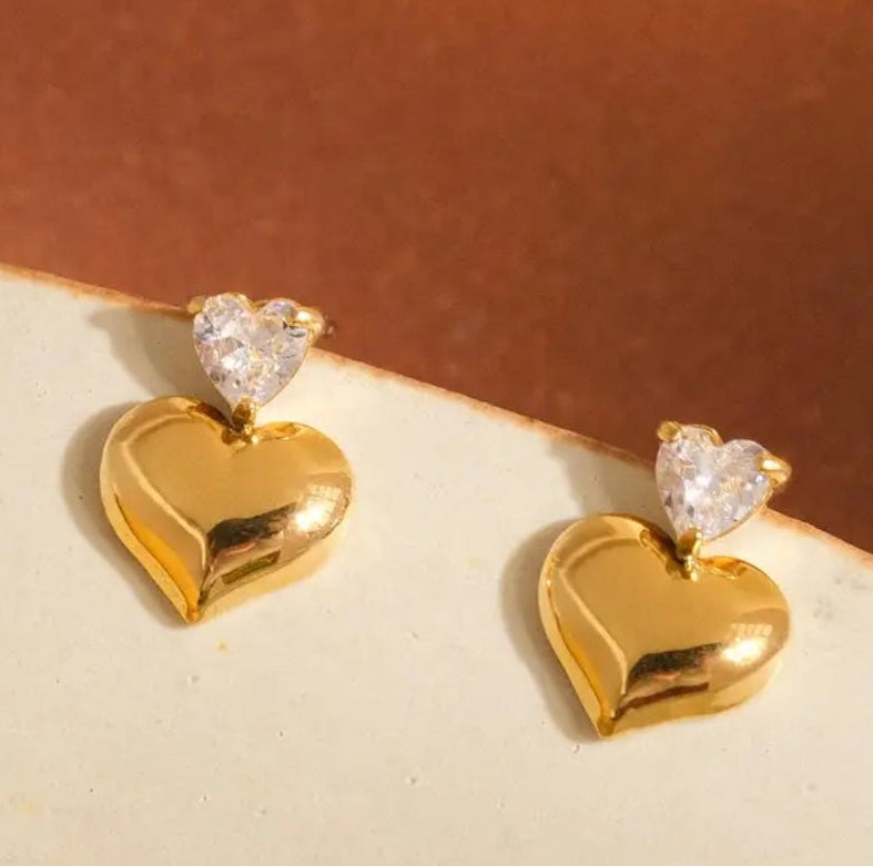 Amore Mio Crystal Crowned Studs Earrings