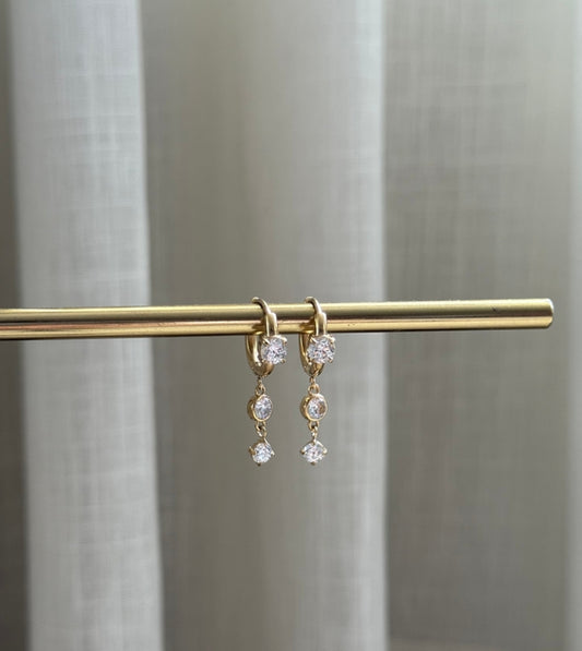 The Stellar Cascade Huggies Earrings