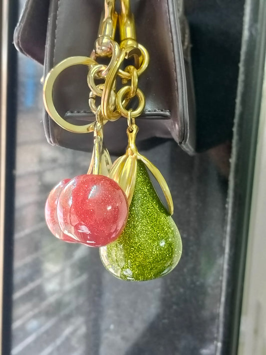 Pear Coach bag charm