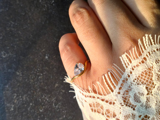 Serene Solitaire Ring (Pinky ring)