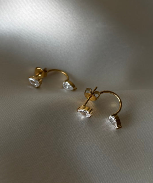 Pear Glow Jacket earrings