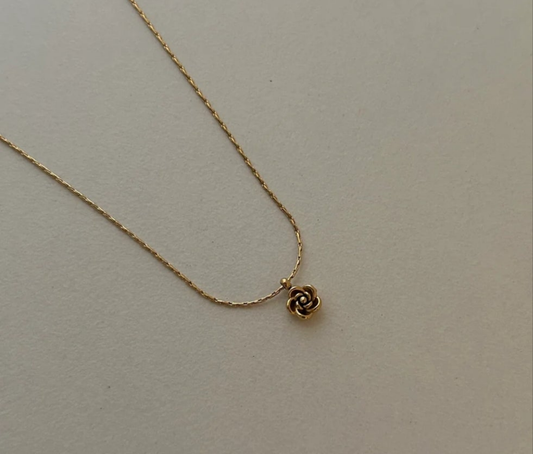 Rosette necklace