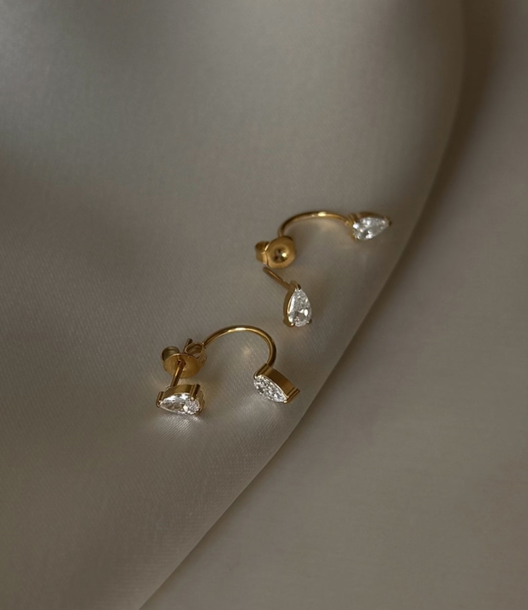 Pear Glow Jacket earrings