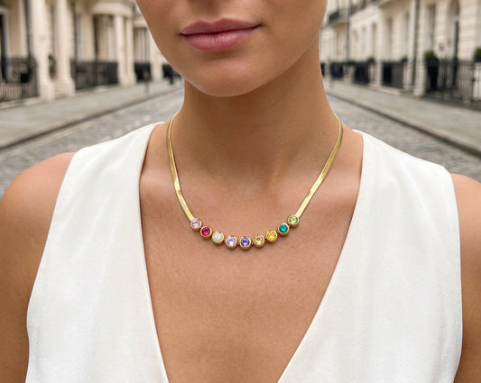 The Spectrum Bezel Necklace