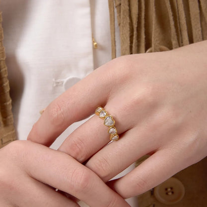 The Amour Five Hearts Ring