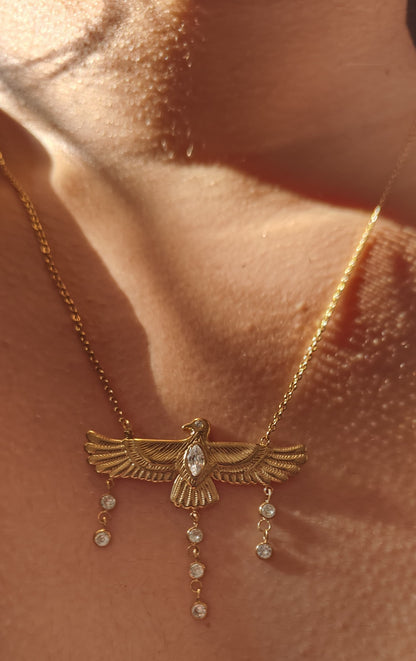 Aurelia Winged Pendant Necklace
