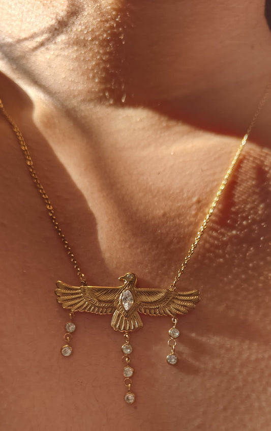 Aurelia Winged Pendant Necklace