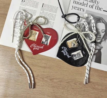 Cherish Heart Photo Bag Charm