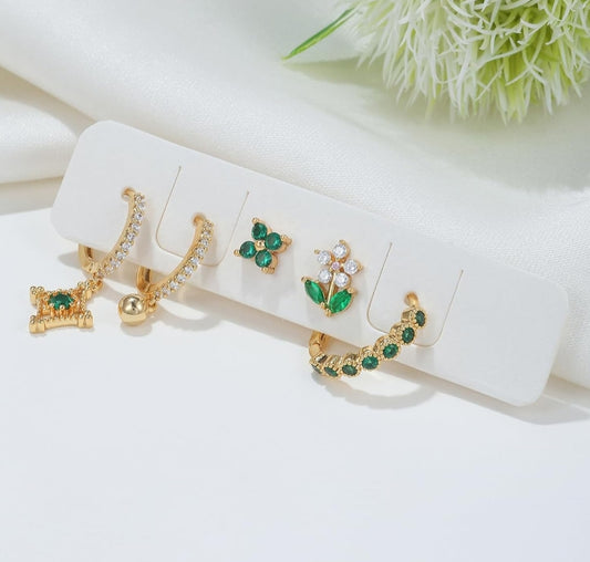Emerald Garden Curated Ear Stack