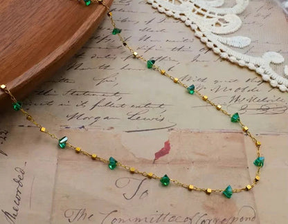 Verdant Muse Dainty Necklace