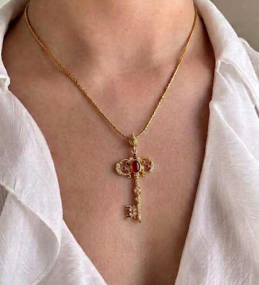 Imperial Key Pendant Necklace