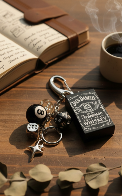 Old No. 7 Jack Daniel’s Inspired Belt Charm & Keychain
