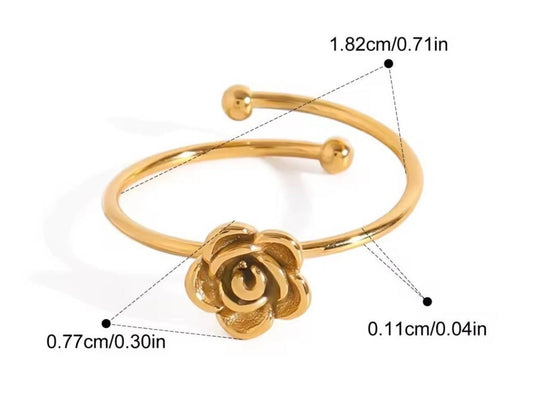 Rosalie Petite Rose Ring