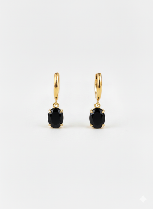 Noir Hoops (midnight black)