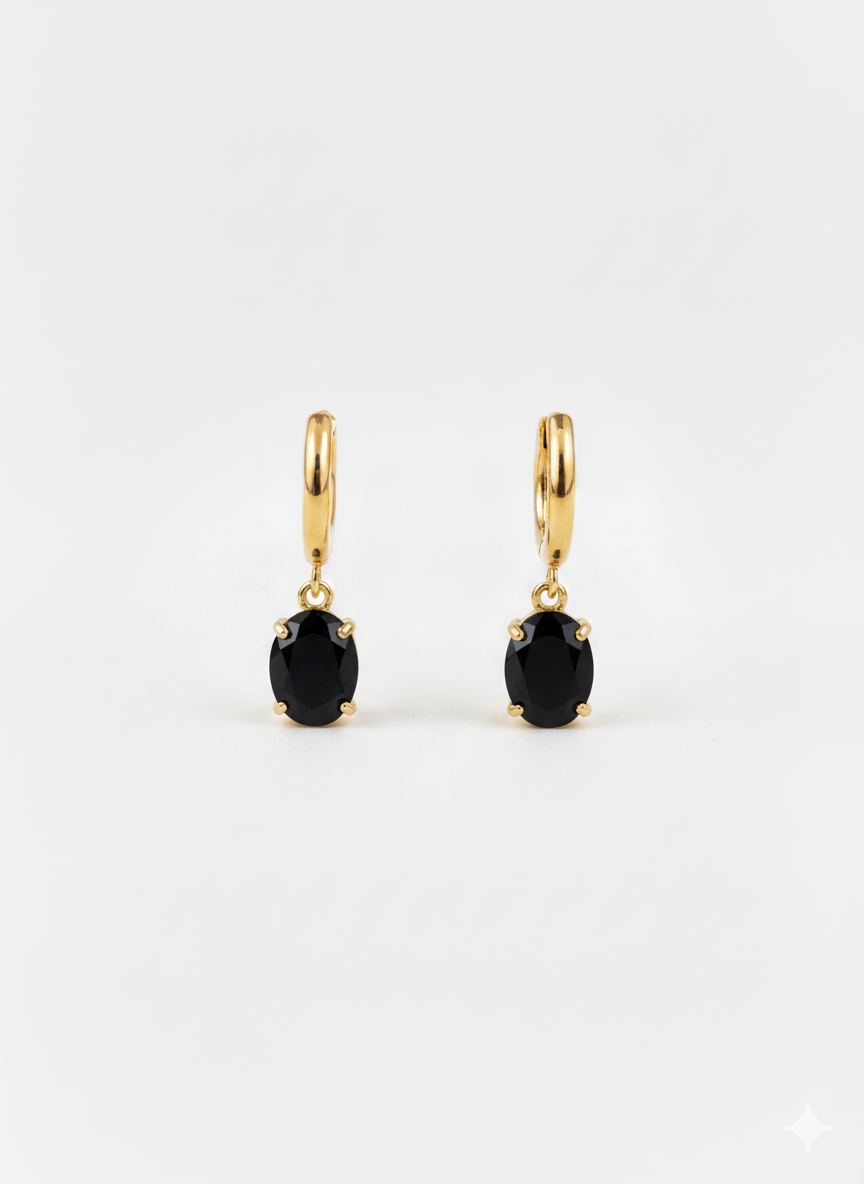 Noir Hoops (midnight black)