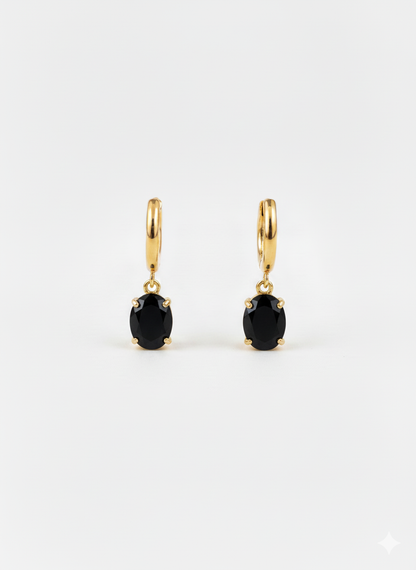 Noir Hoops (midnight black)