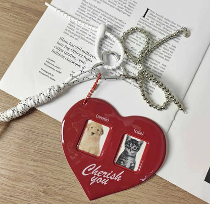Cherish Heart Photo Bag Charm