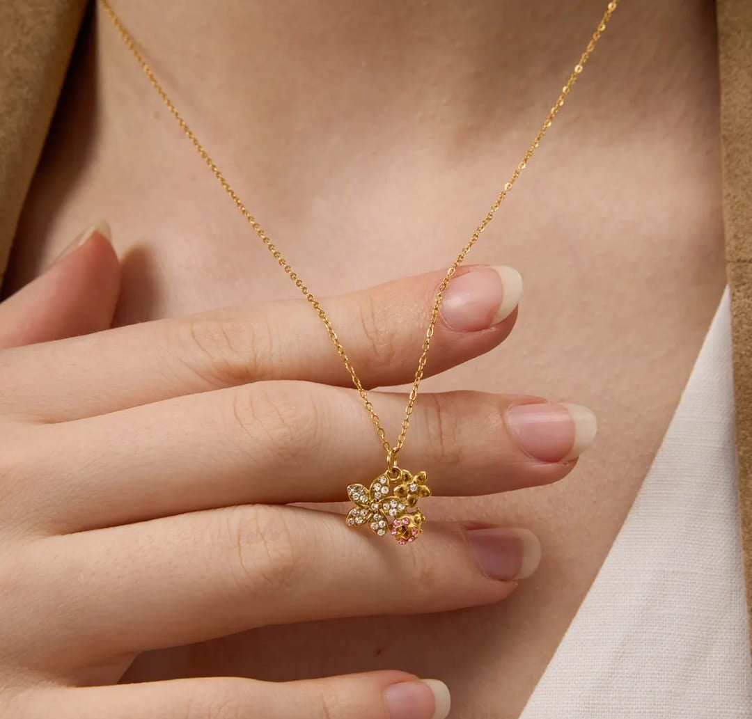 Blossom Fleur Charm Necklace
