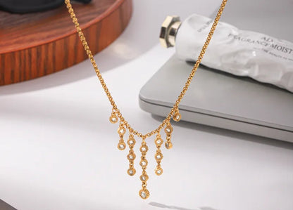 The Éclat Crystal Cascade Necklace