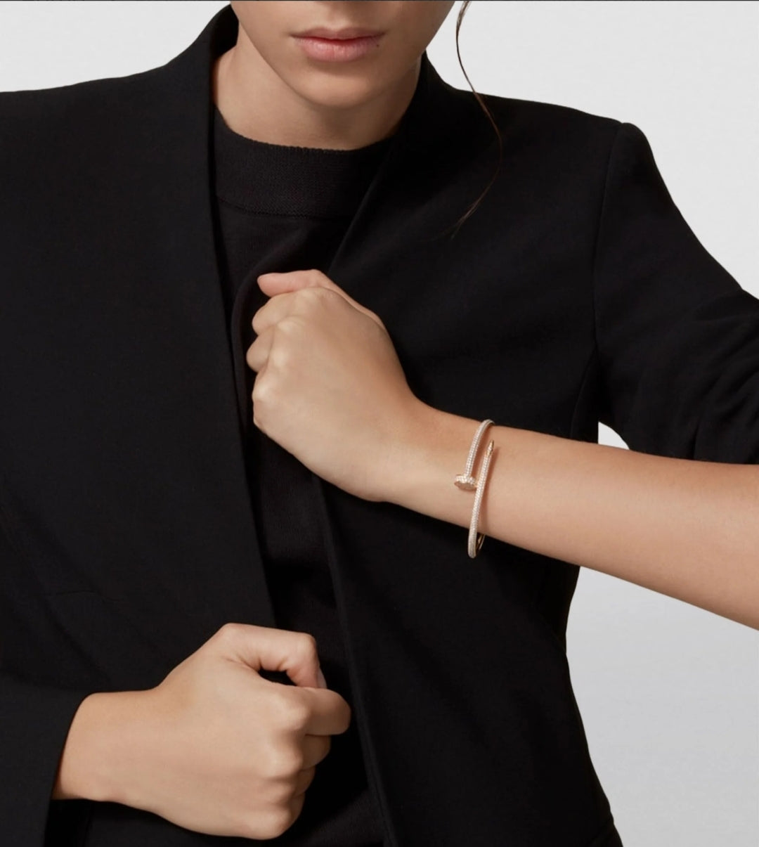 Diamond Pavé Nail Bracelet