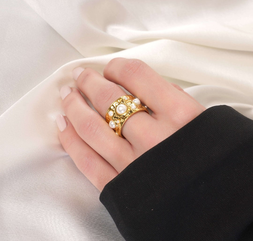 The Aurelia Baroque Pearl Ring