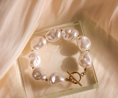Baroque Pearl Toggle Bracelet