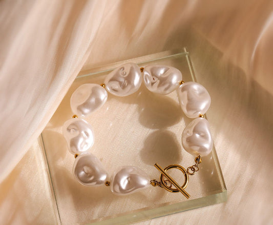 Baroque Pearl Toggle Bracelet