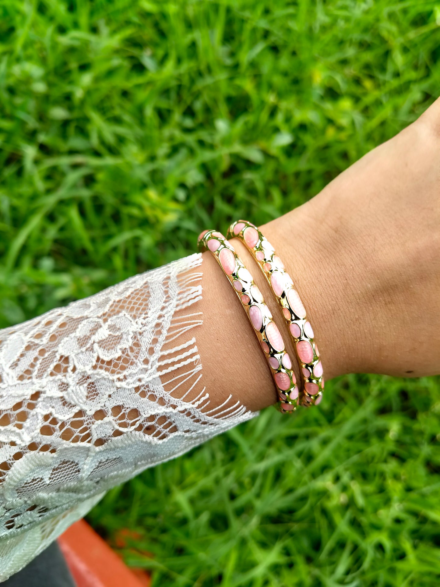 Param sundari enamel bangles pair