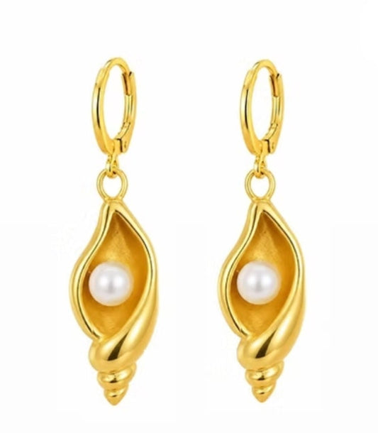 Sirena Pearl Shell Drops earrings