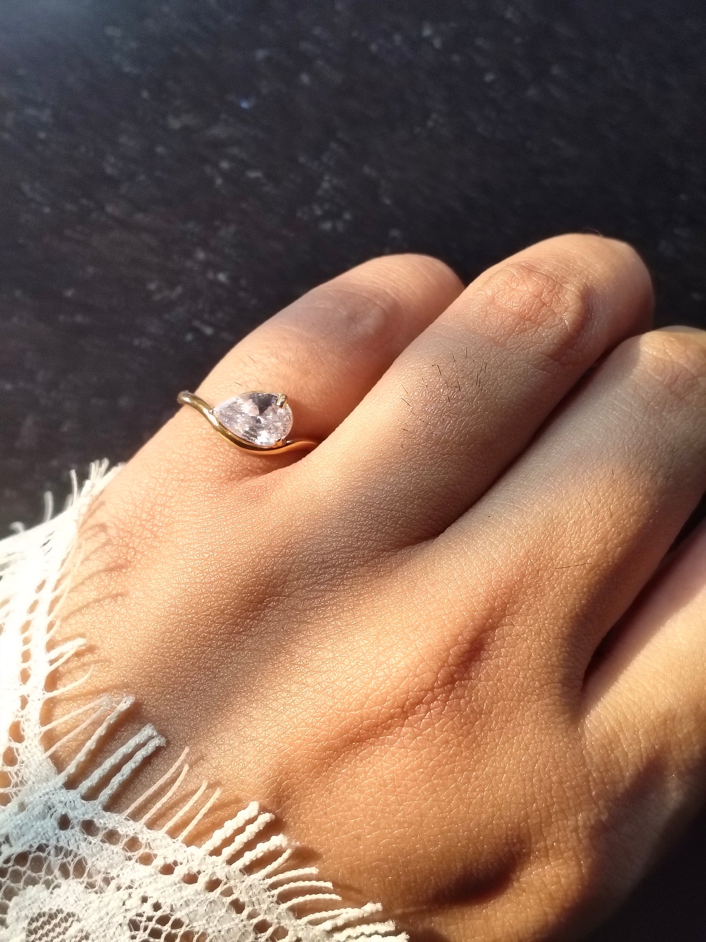 Serene Solitaire Ring (Pinky ring)