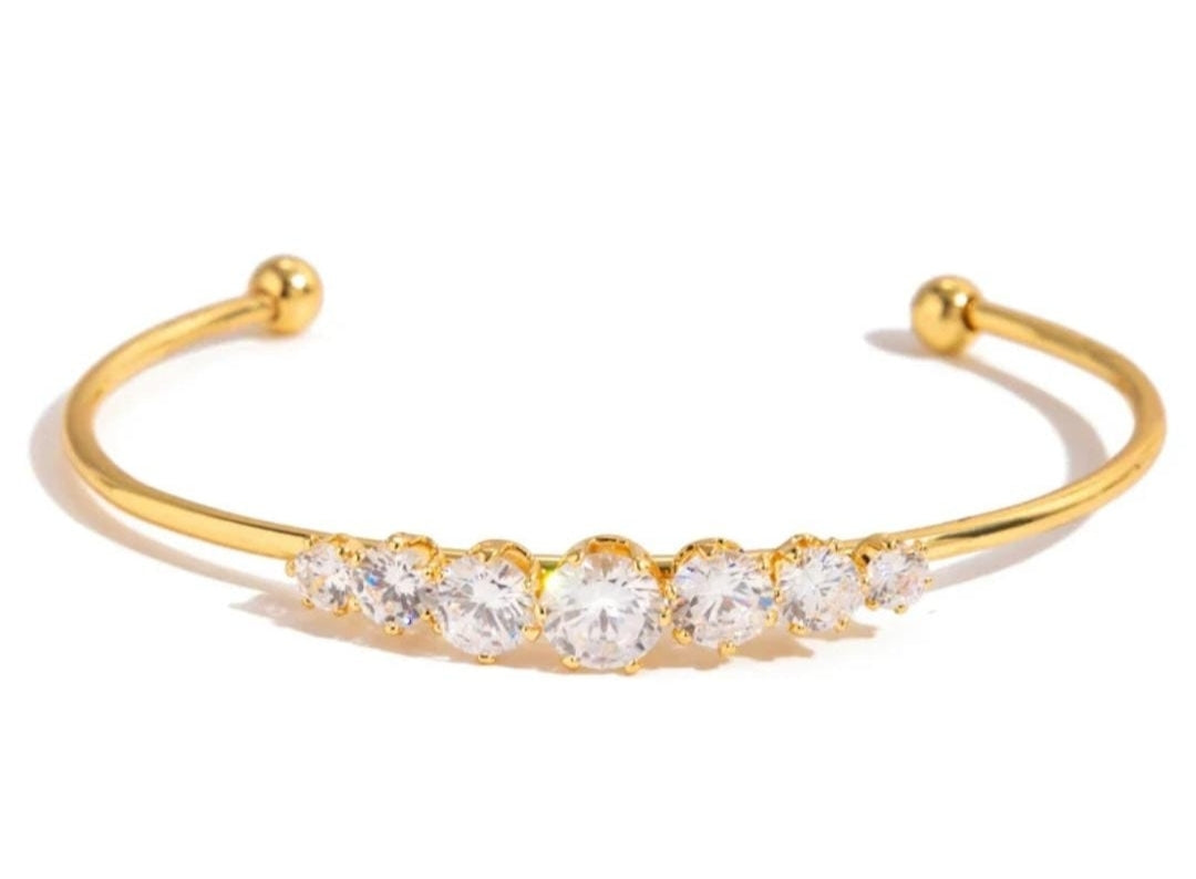 Celeste Crystal Cuff Bracelet