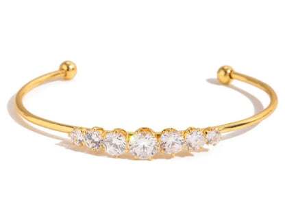 Celeste Crystal Cuff Bracelet