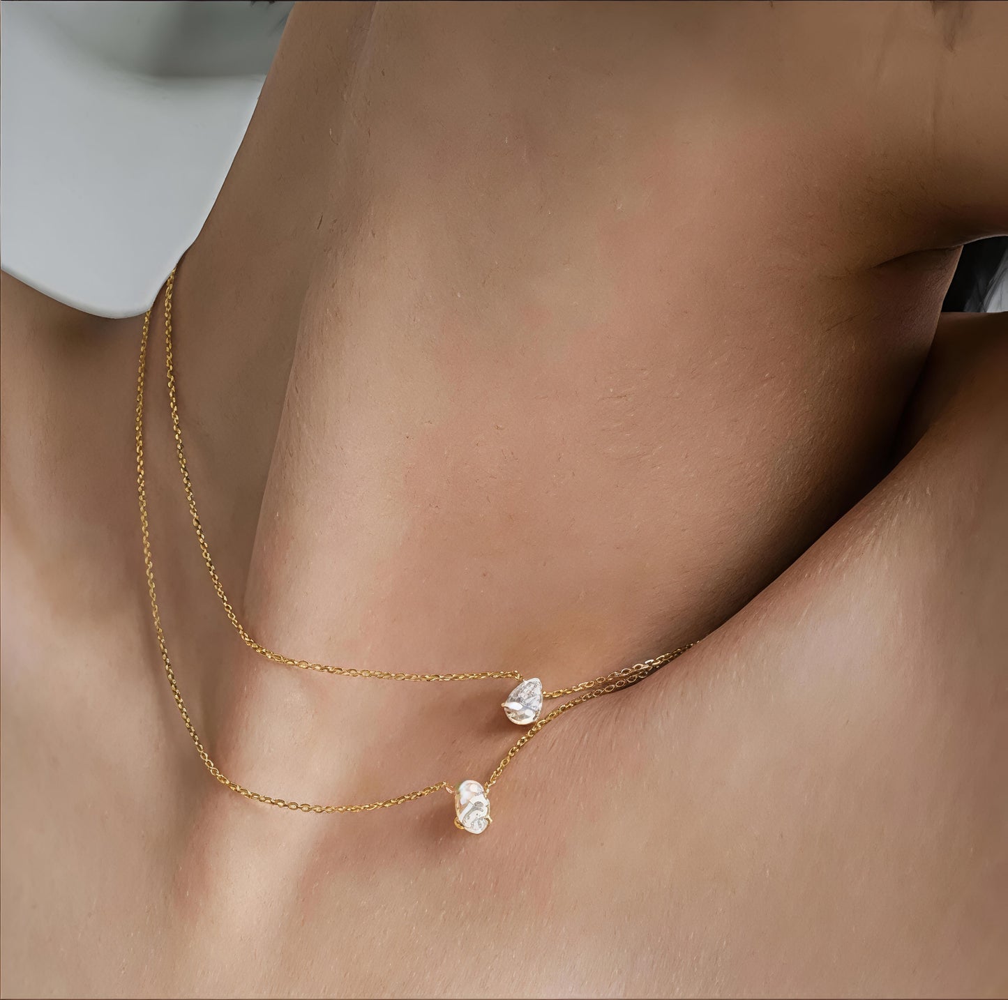 Solitaire necklaces (Oval/Pear)