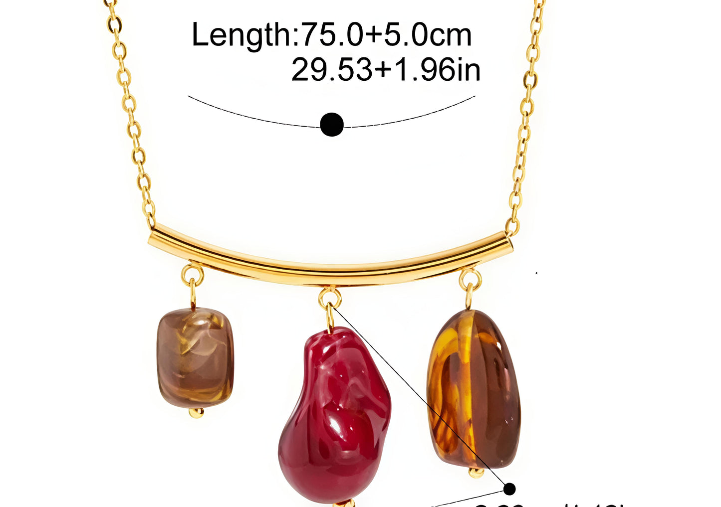 Molten Stones Necklace