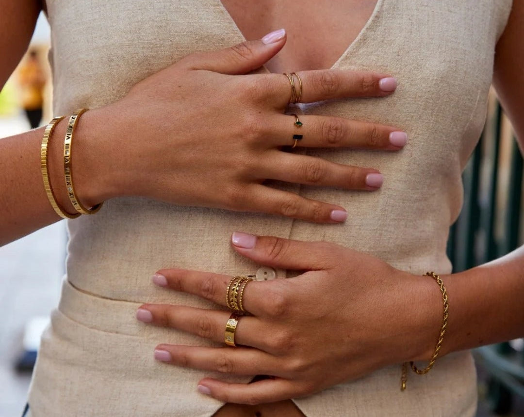 The Gemini Dual Stone Open Ring
