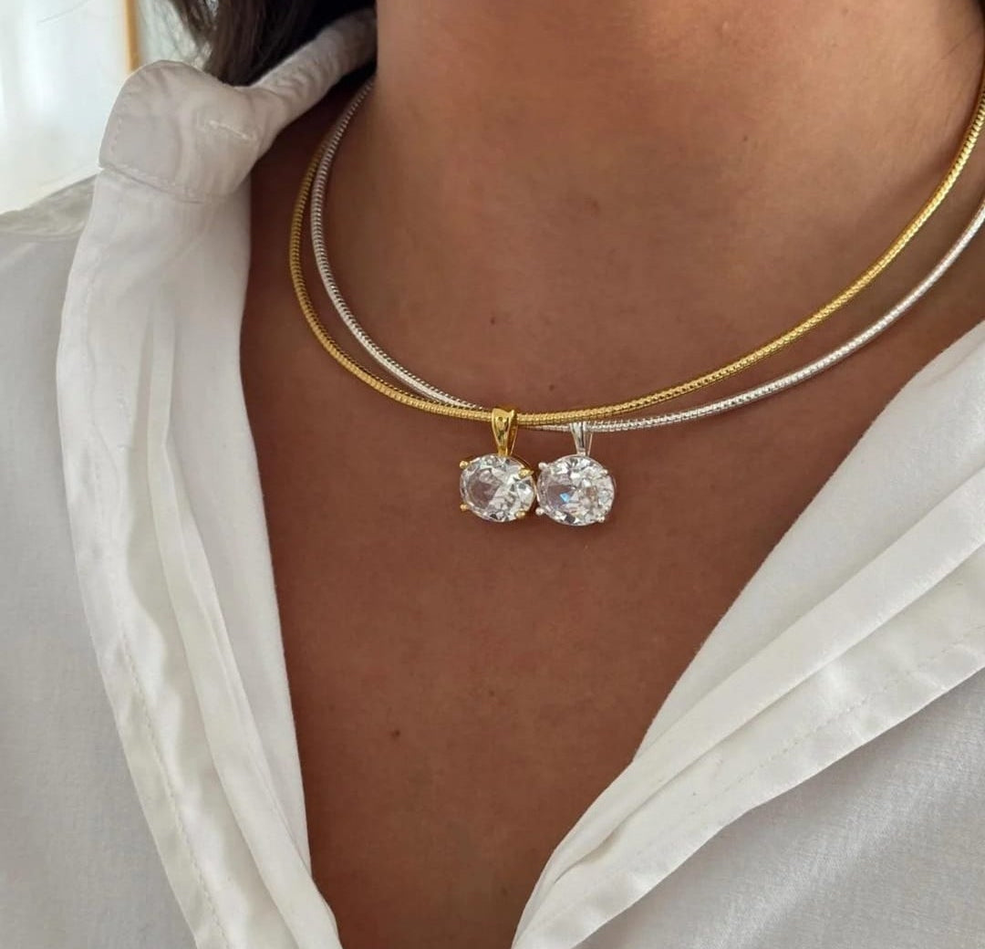 Solitaire Choker necklace