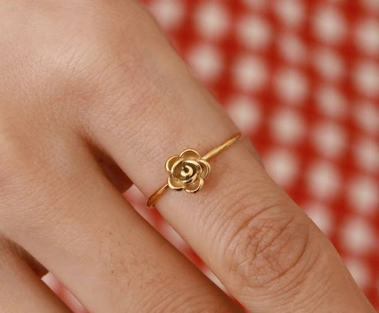 Rosalie Petite Rose Ring