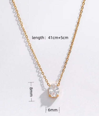 Solitaire necklaces (Oval/Pear)