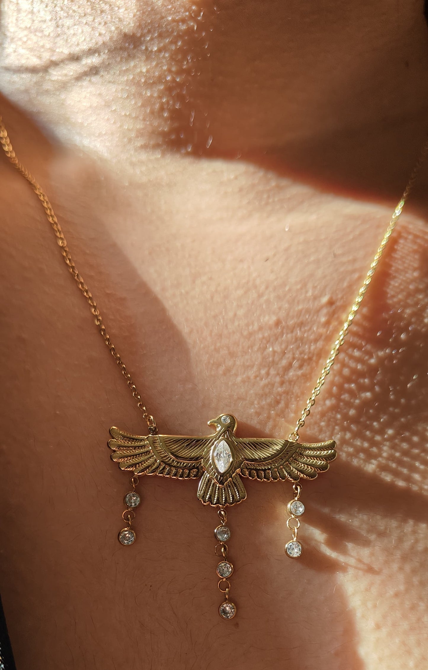 Aurelia Winged Pendant Necklace