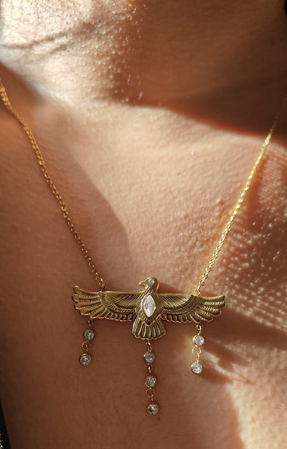 Aurelia Winged Pendant Necklace