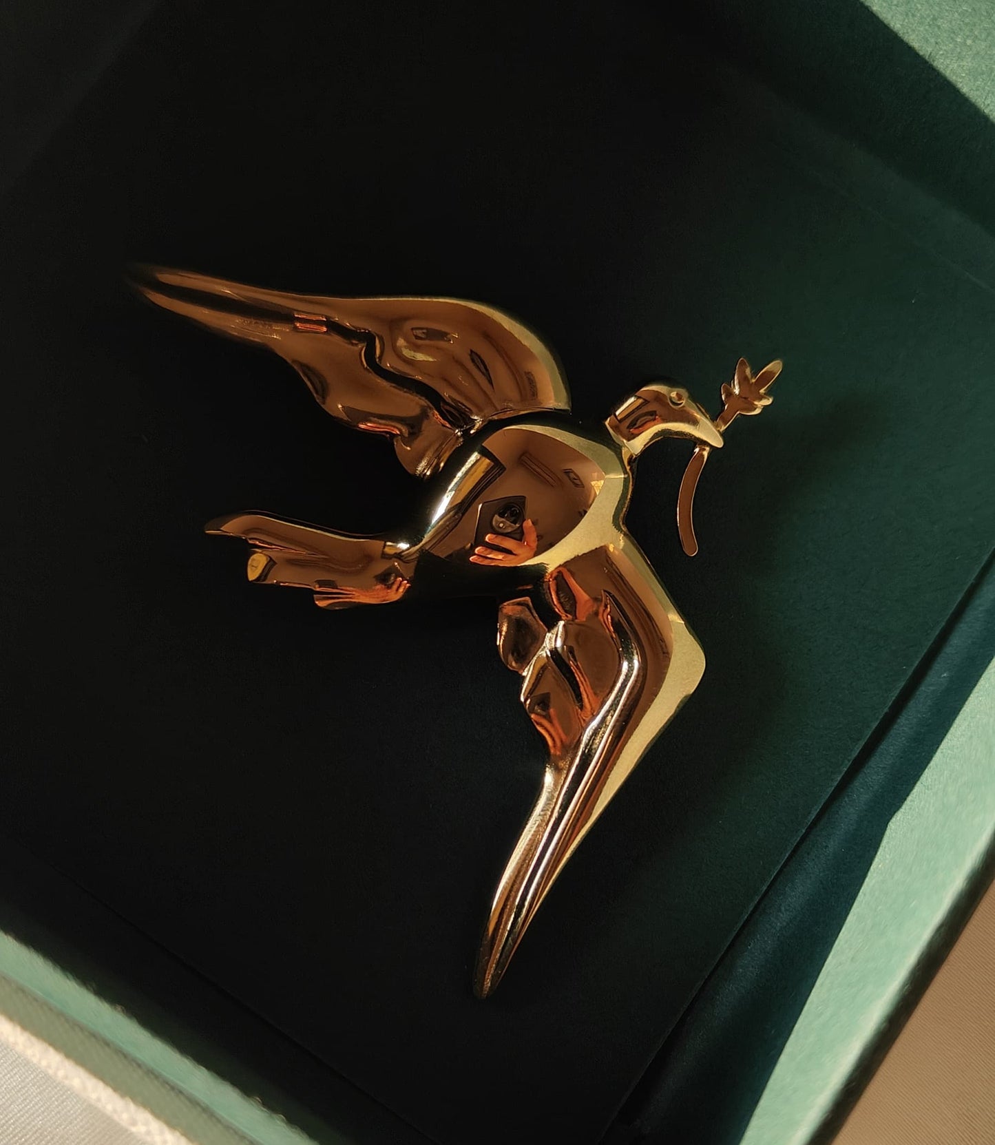 Sculptural Bird Brooch