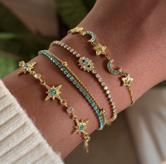 Celestial Mystic Bracelet Duo