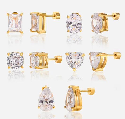 Classic Solitaire Stud earrings