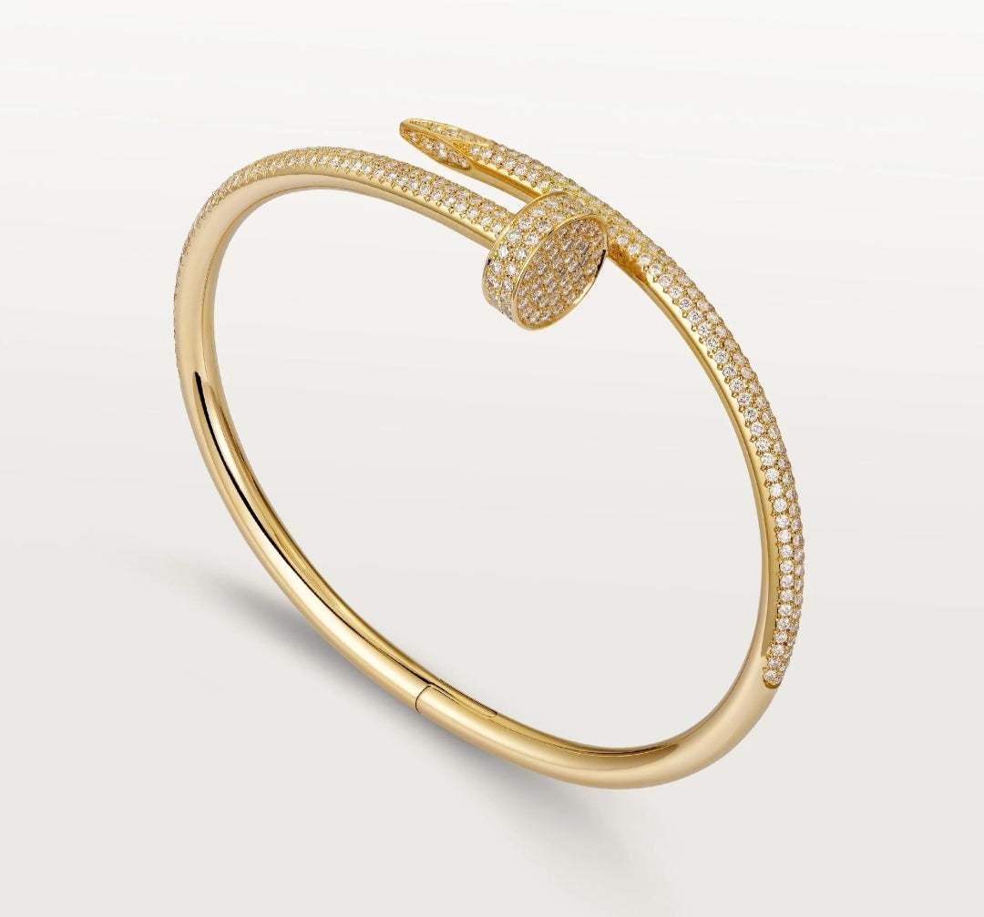 Diamond Pavé Nail Bracelet